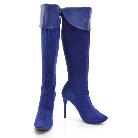 Walter Steiger Cobalt Stiletto Over the Knee Boots 40 - Picture 2 of 7